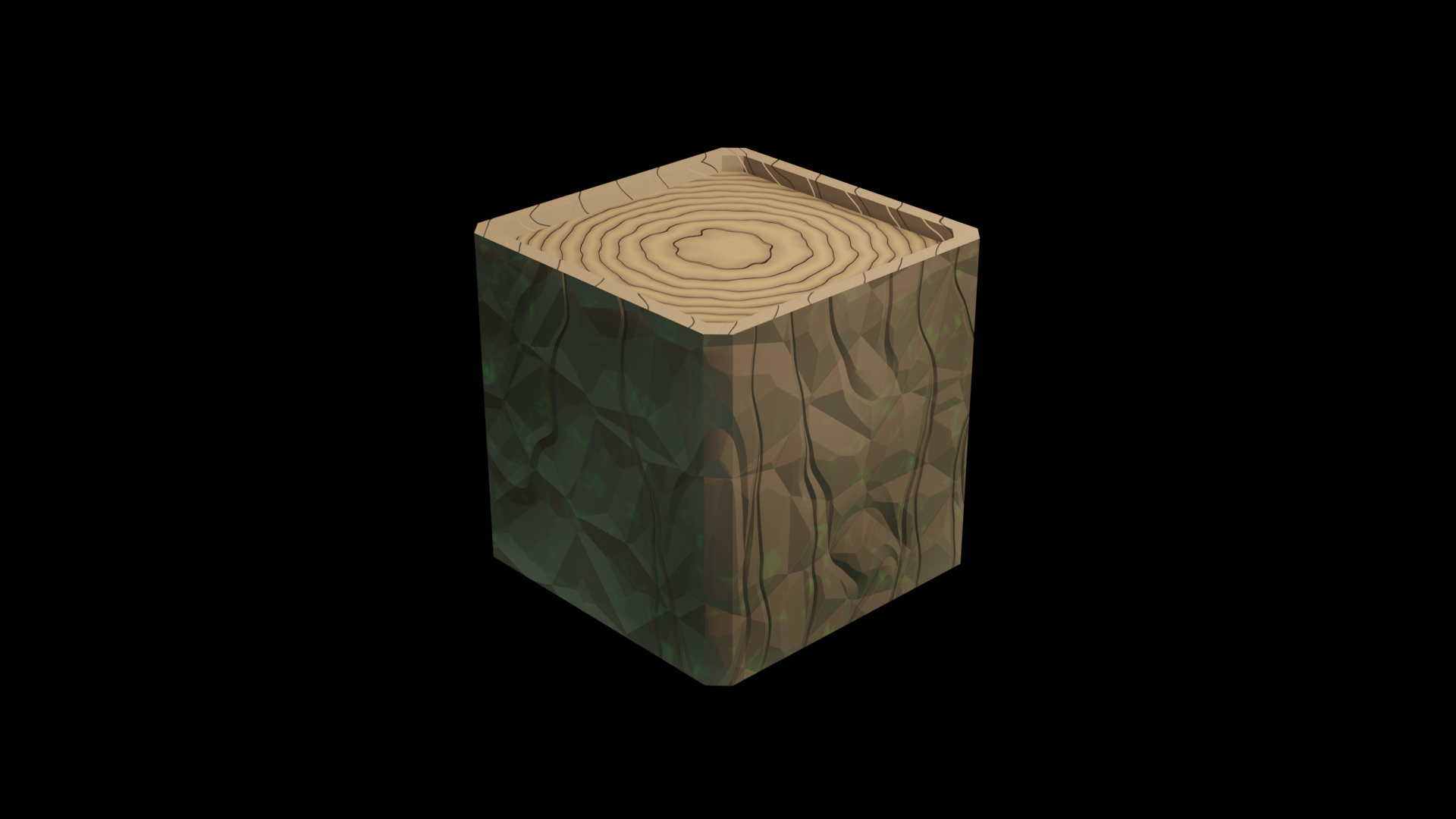 Wood Cube Eevee [just nodes] preview image 2